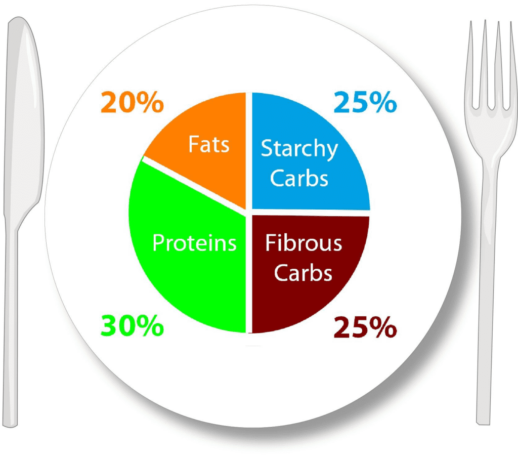 macronutrients protein carbs fats chart